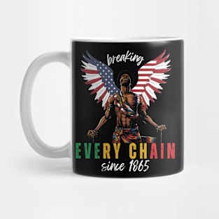 Juneteenth Breaking Every Chain Since 1865 Freedom Mug